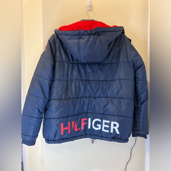 Tommy Hilfiger Boys Blue Jacket size LG (14-16) - Picture 6 of 10